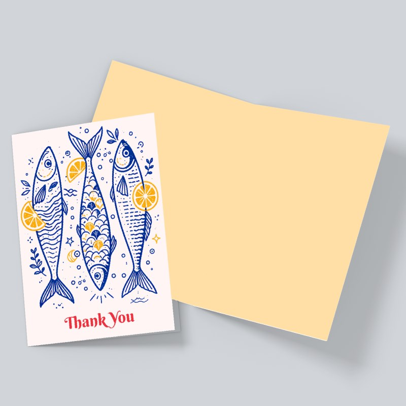 Coastal Mediterranean Style - Thank You Card