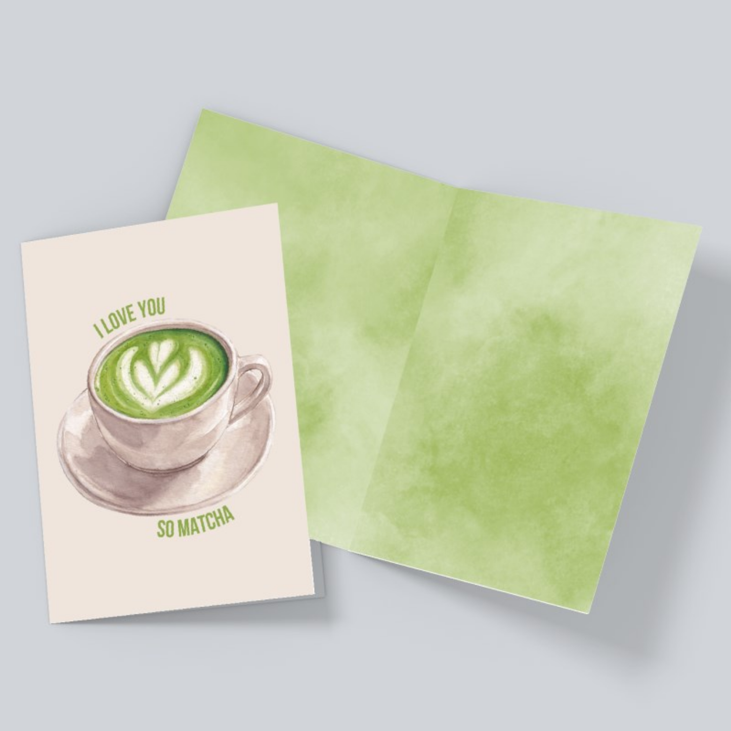 I Love You So Matcha Card – Matcha Latte