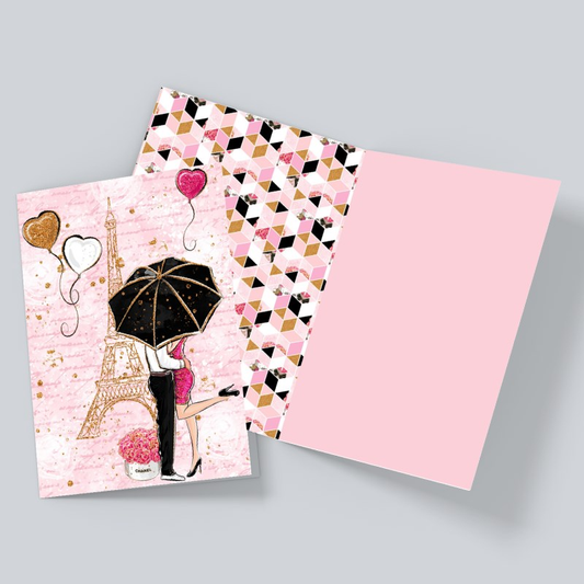 Love in Paris – Romantic Eiffel Tower Love Greeting Card
