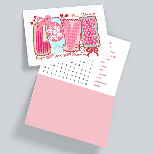 Be Mine Love Valentine’s Day – Cute Pink Candy-Style Love Card