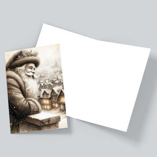 Vintage Santa Christmas Card – Classic Holiday